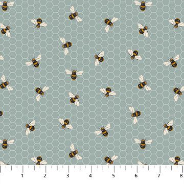 Bee Kind Fabric - Honeycomb Bee