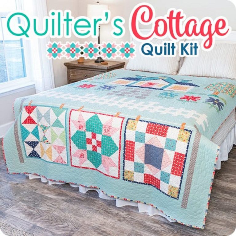 Lori Holt Quilter S Cottage Quilt Kit The Quilting Engineer   Quilters Cottage 768x768 