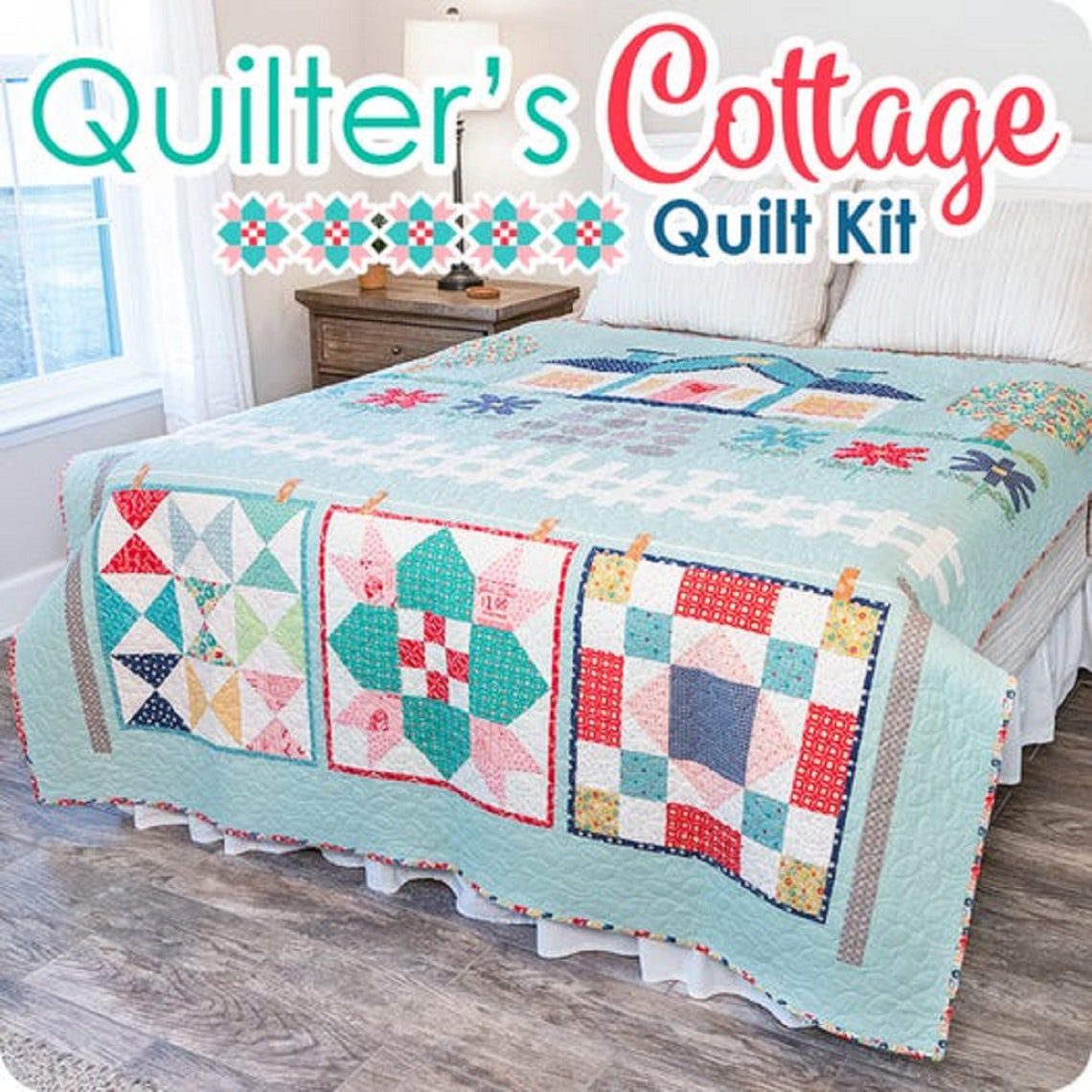 Lori Holt - Quilter's Cottage Quilt Kit - The Quilting Engineer
